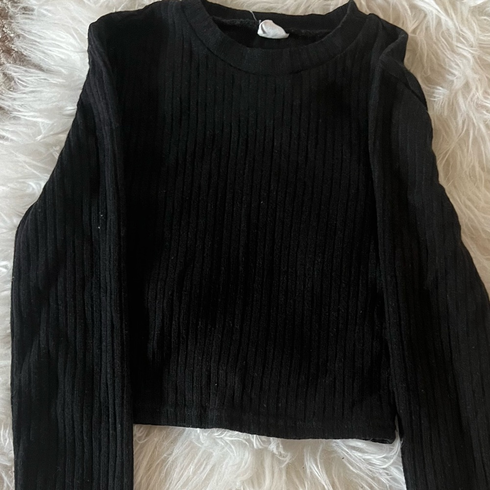 Girls Black knit sweater